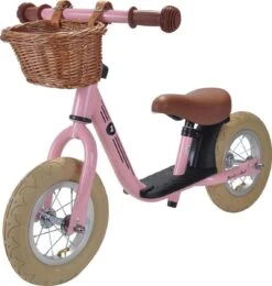 Bandits & Angels Loopfiets Starter Retro Roze Met Mandje