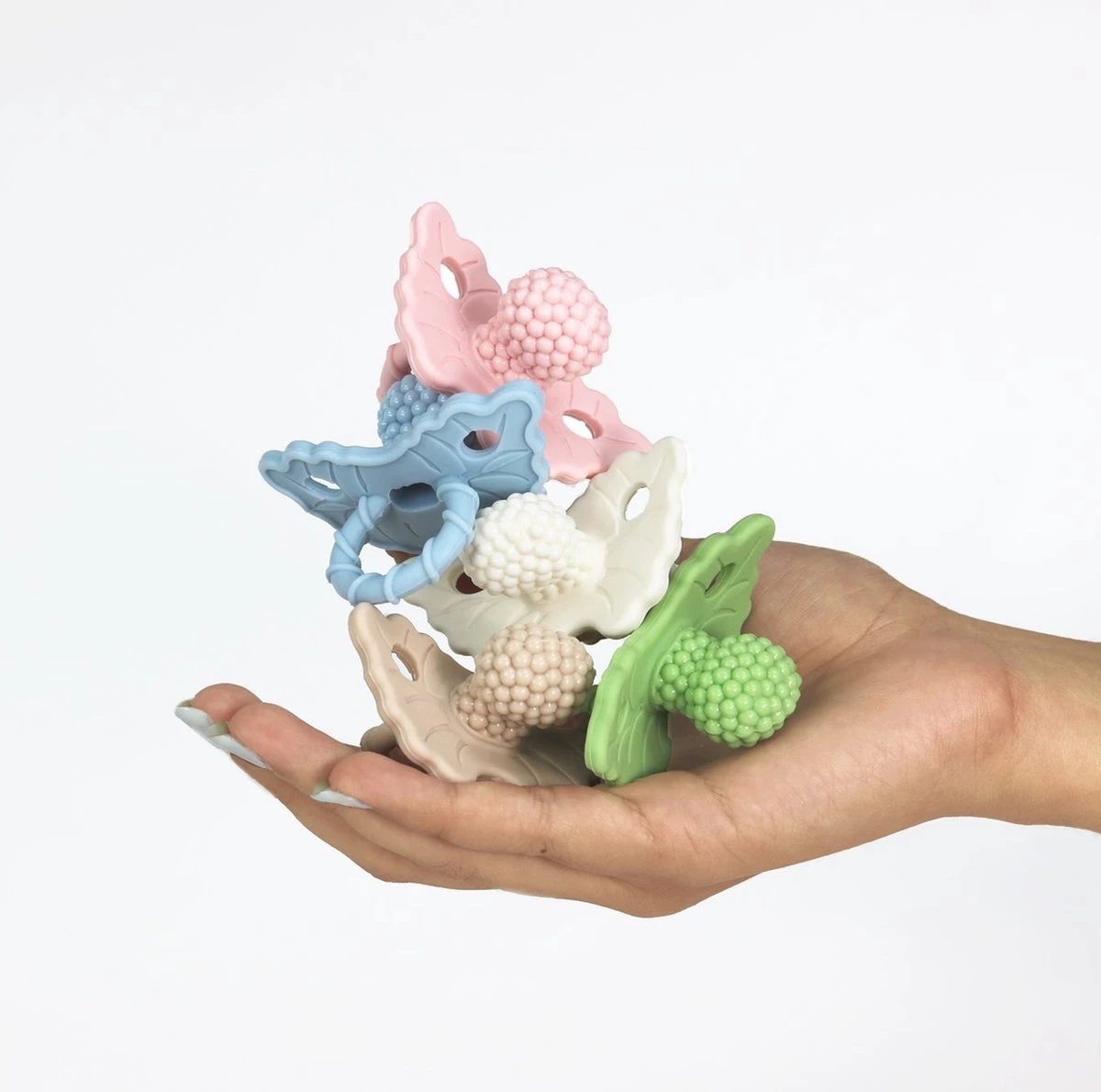 RaZbaby RaZberry - Bijtspeentje - Blauw - Grijs - 2 Stuks - Afbeelding 2