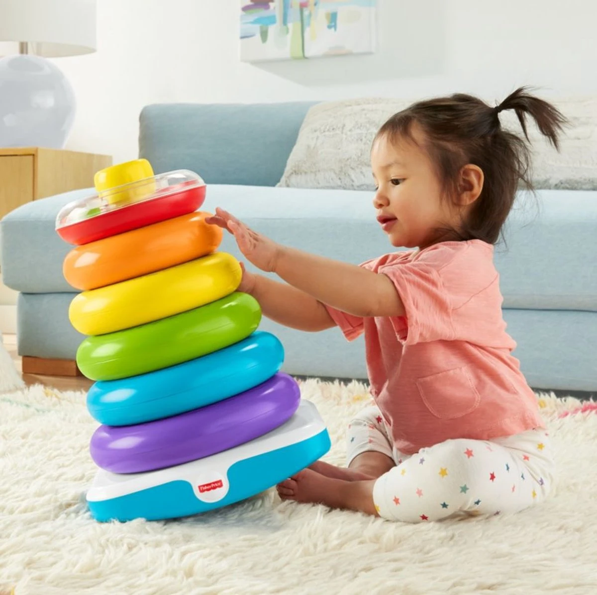 Fisher Price Fisher-Price Stapelringen - Grote Kleurenringpiramide - Afbeelding 15