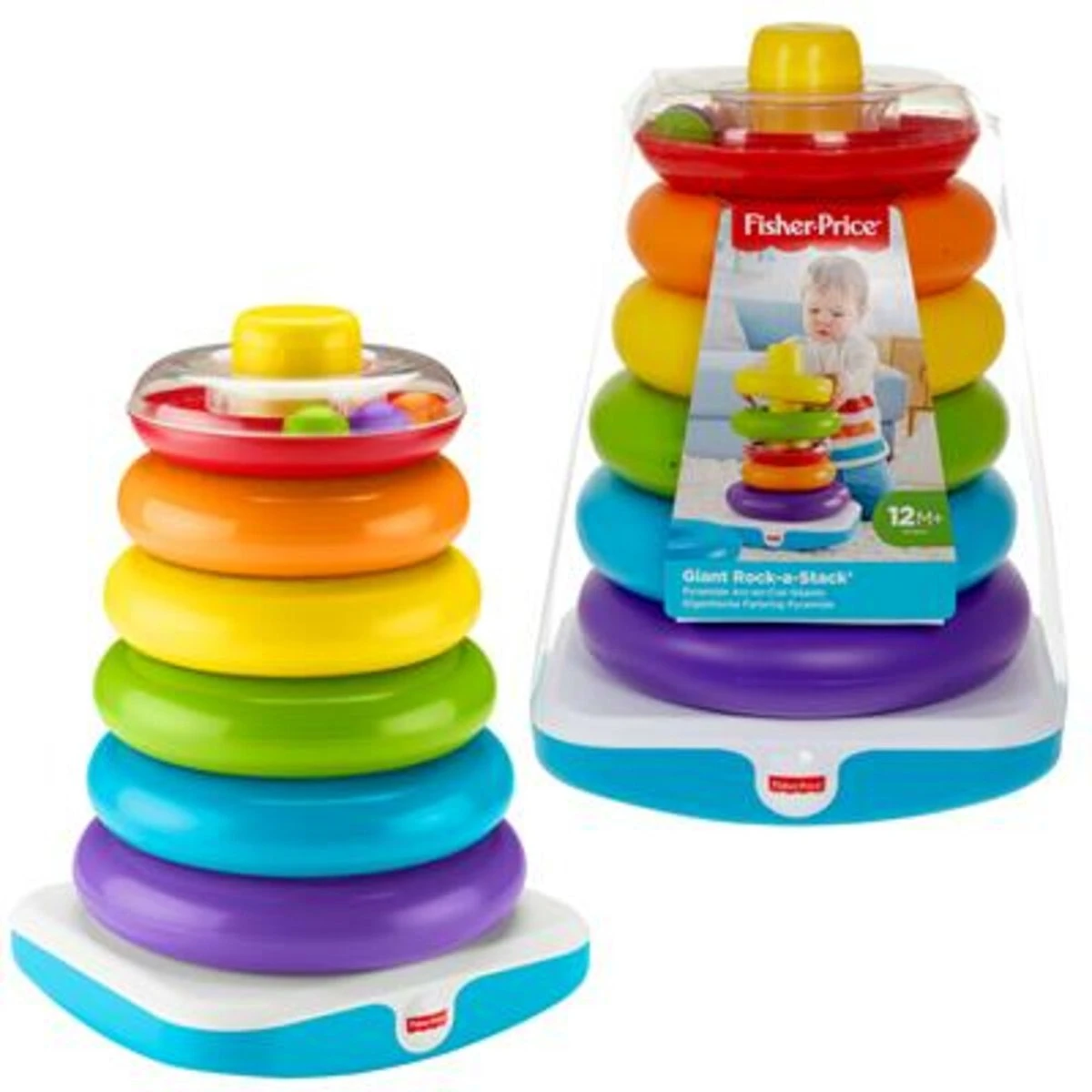 Fisher Price Fisher-Price Stapelringen - Grote Kleurenringpiramide - Afbeelding 2
