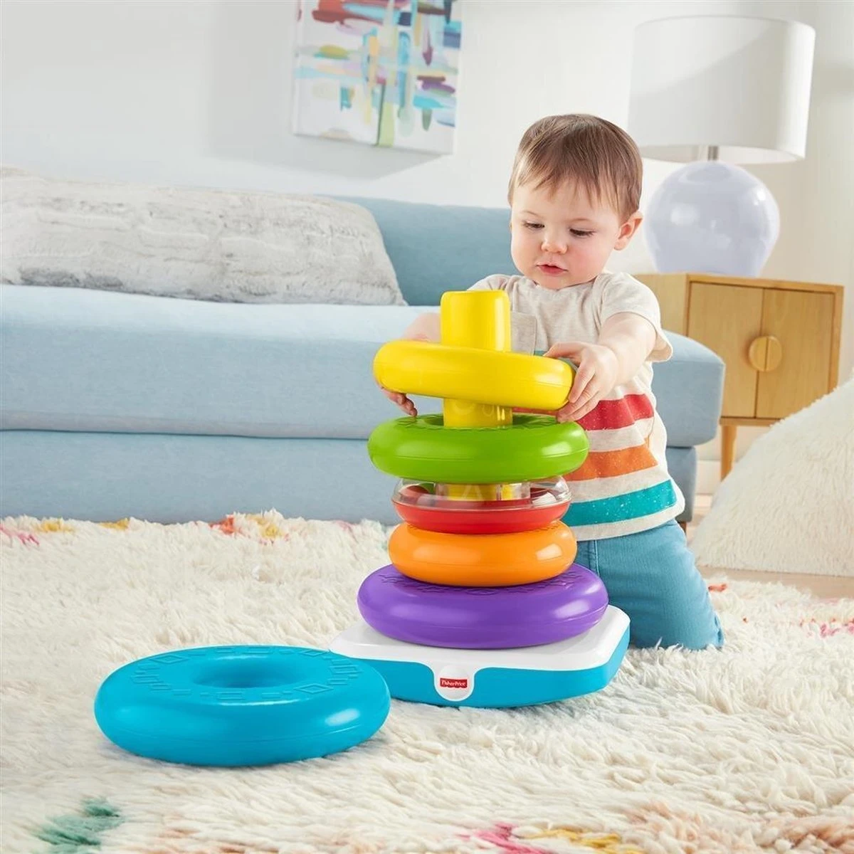 Fisher Price Fisher-Price Stapelringen - Grote Kleurenringpiramide - Afbeelding 6