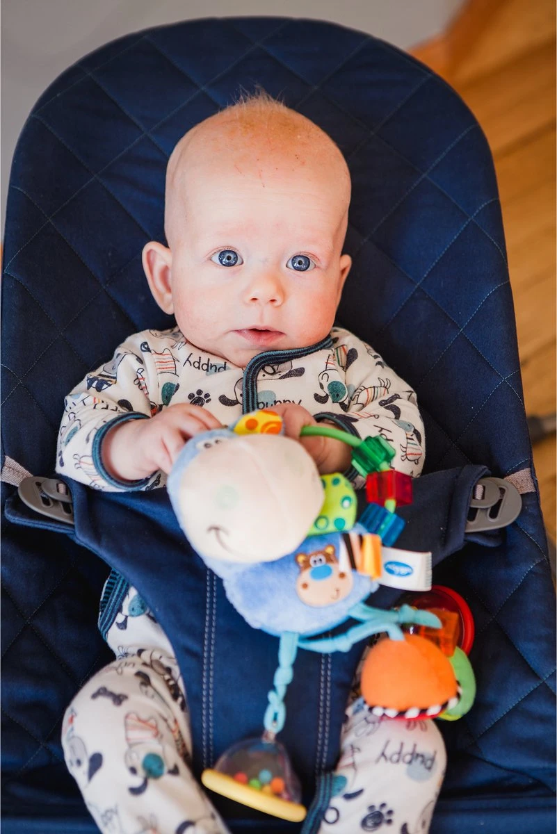 Playgro Clip Clop Rammelaar - Blauw - Activiteitenspeeltje - Kraamkado - Afbeelding 4