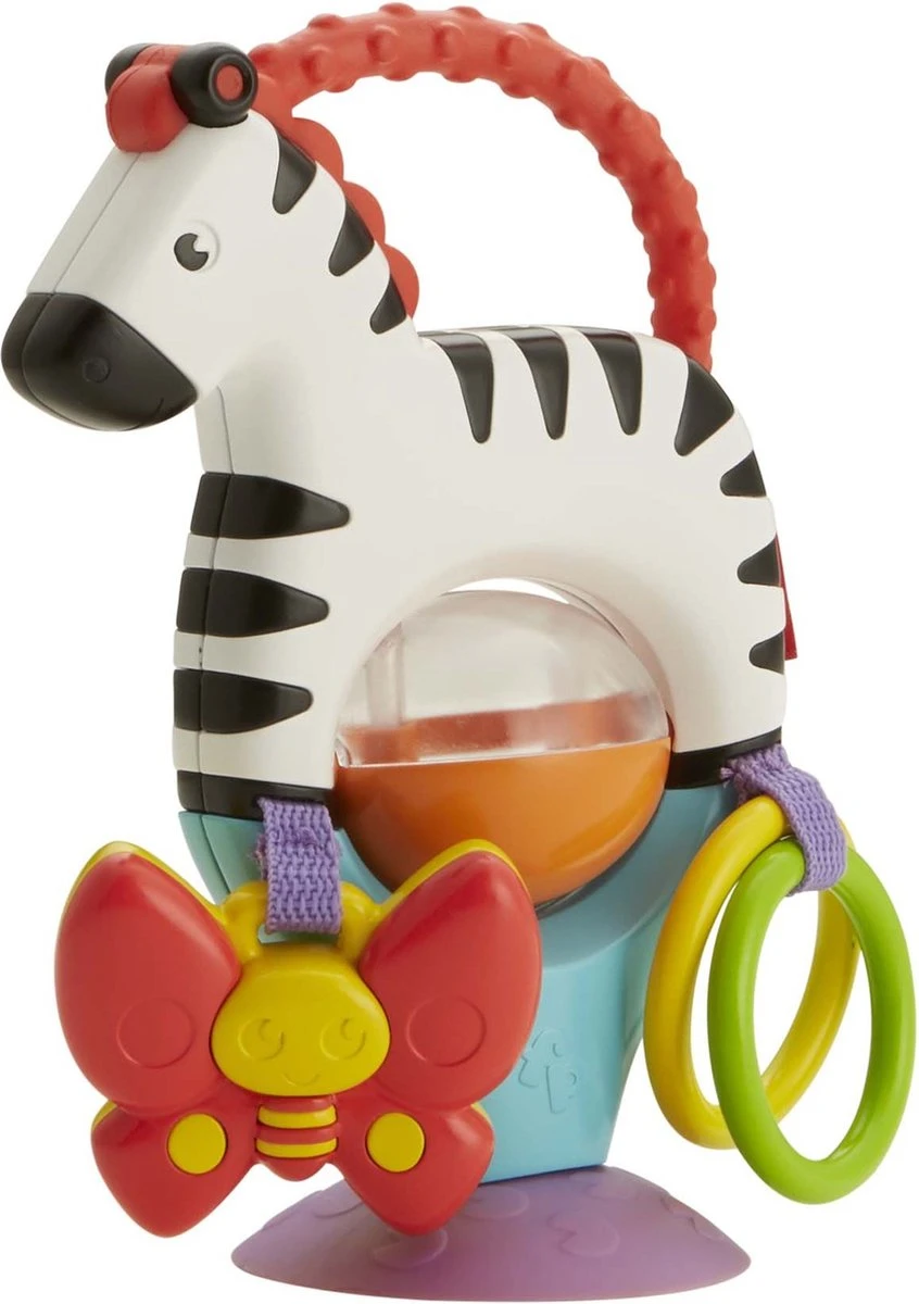 Fisher Price - Activity Zebra - Rammelaar - Speeltje En Bijtring - Grijpspeelgoed - Afbeelding 8