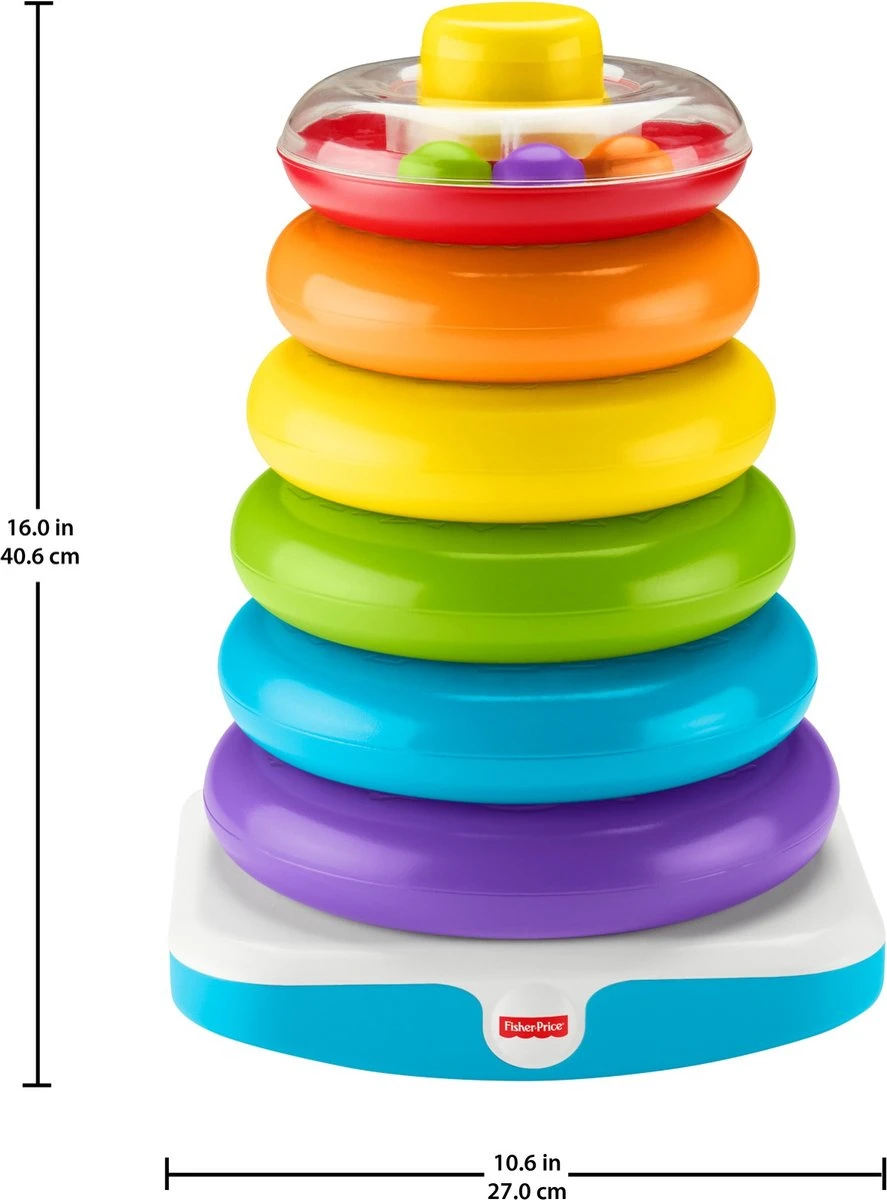 Fisher Price Fisher-Price Stapelringen - Grote Kleurenringpiramide - Afbeelding 3
